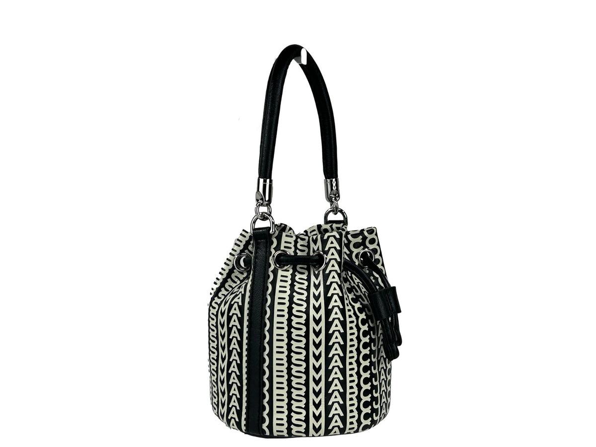 Marc Jacobs Mini Monogram Crossbody Bucket Bag - Luxury Leather