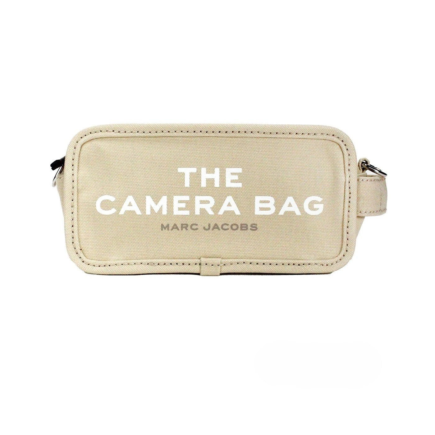 Elevate your style with Marc Jacobs The Camera Bag, a luxurious beige canvas crossbody that embodies sophistication and versatility for the modern connoisseur.