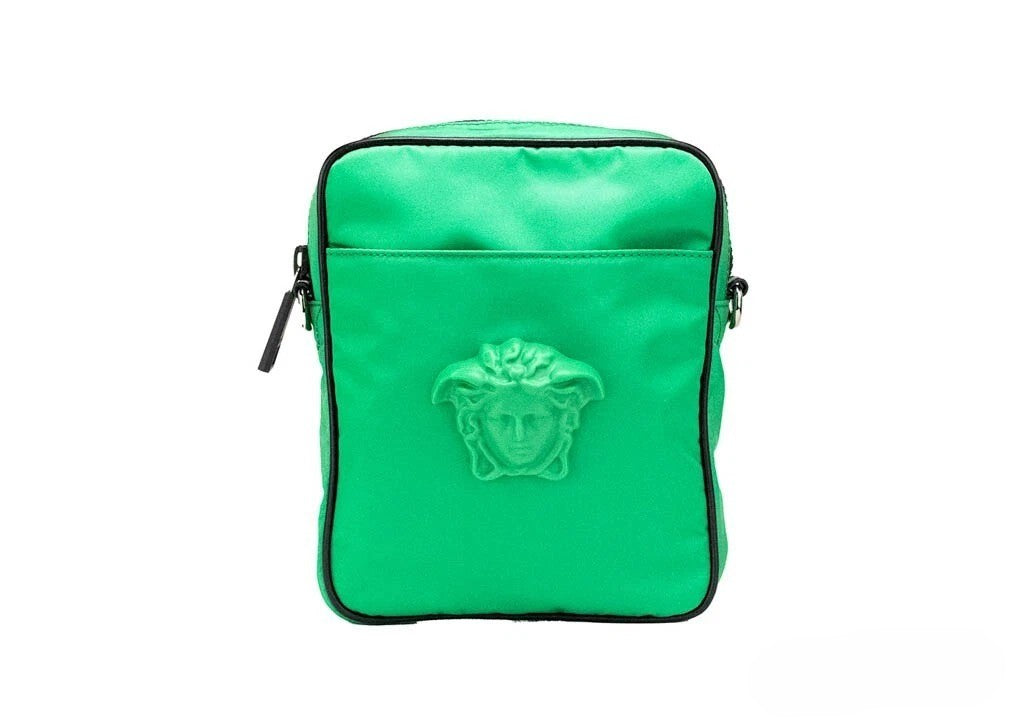 Versace Small Bright Green Medusa Crossbody Bag - Couture Luxury