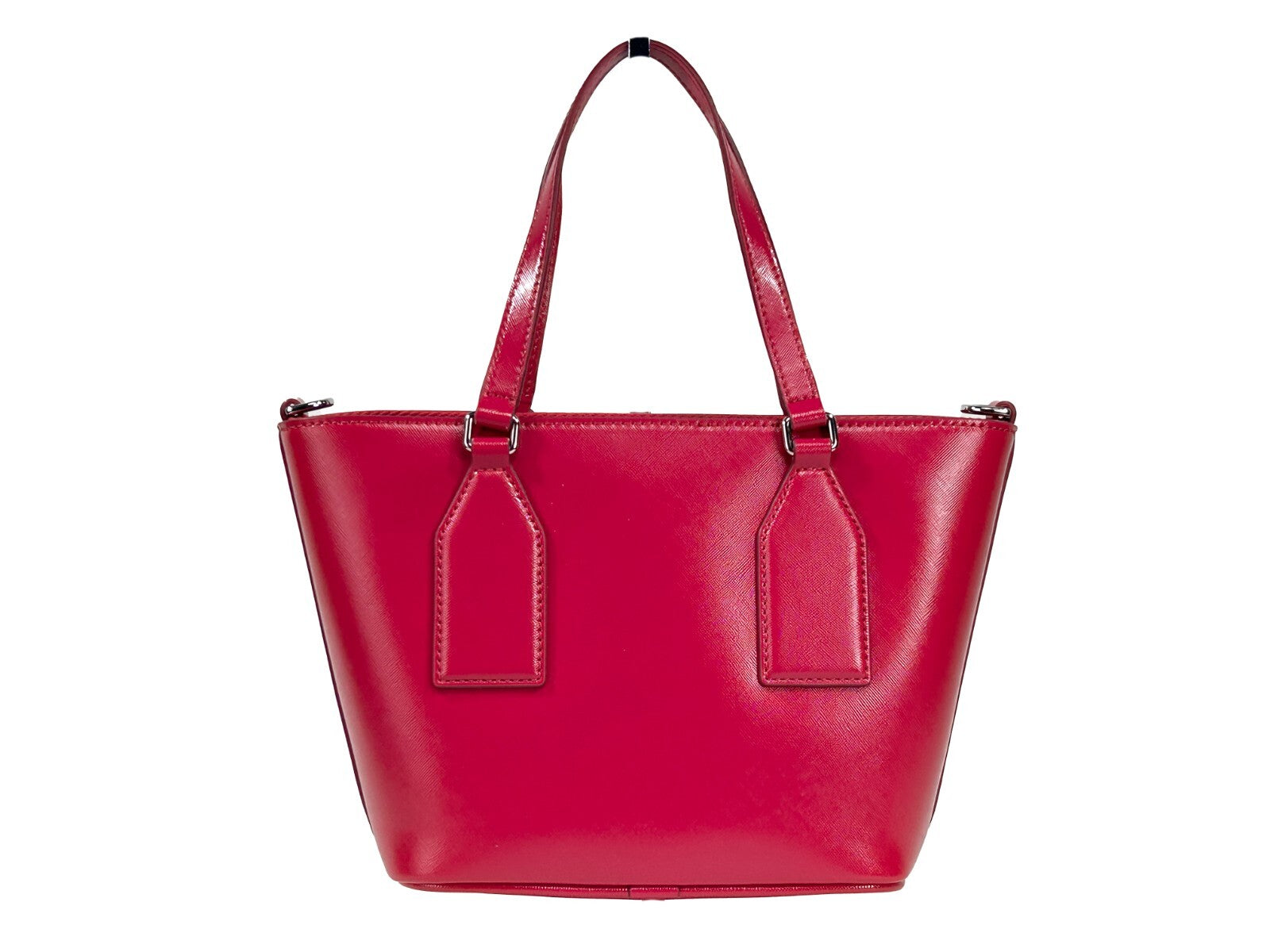 Indulge in the exquisite Marc Jacobs Small Saffiano Leather Tote, a vibrant expression of luxury and sophistication, perfect for elevating any ensemble.