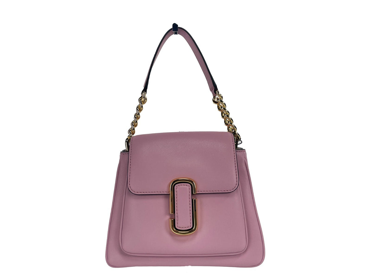 Discover the Marc Jacobs The J Marc Mini Chain Satchel Bag Crossbody, a masterpiece of high-quality leather and exquisite craftsmanship, perfect for elevating any ensemble with timeless elegance.