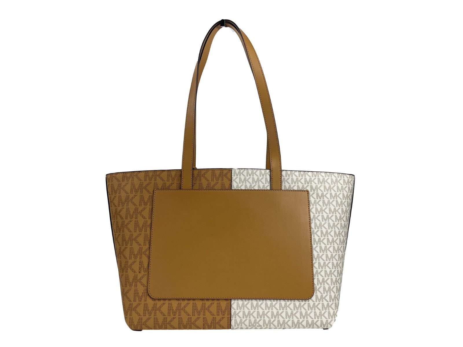 Elevate your style with the Michael Kors Medium Zip Top Tote Carryall Bag, crafted from premium PVC and leather, embodying timeless elegance for the discerning individual.