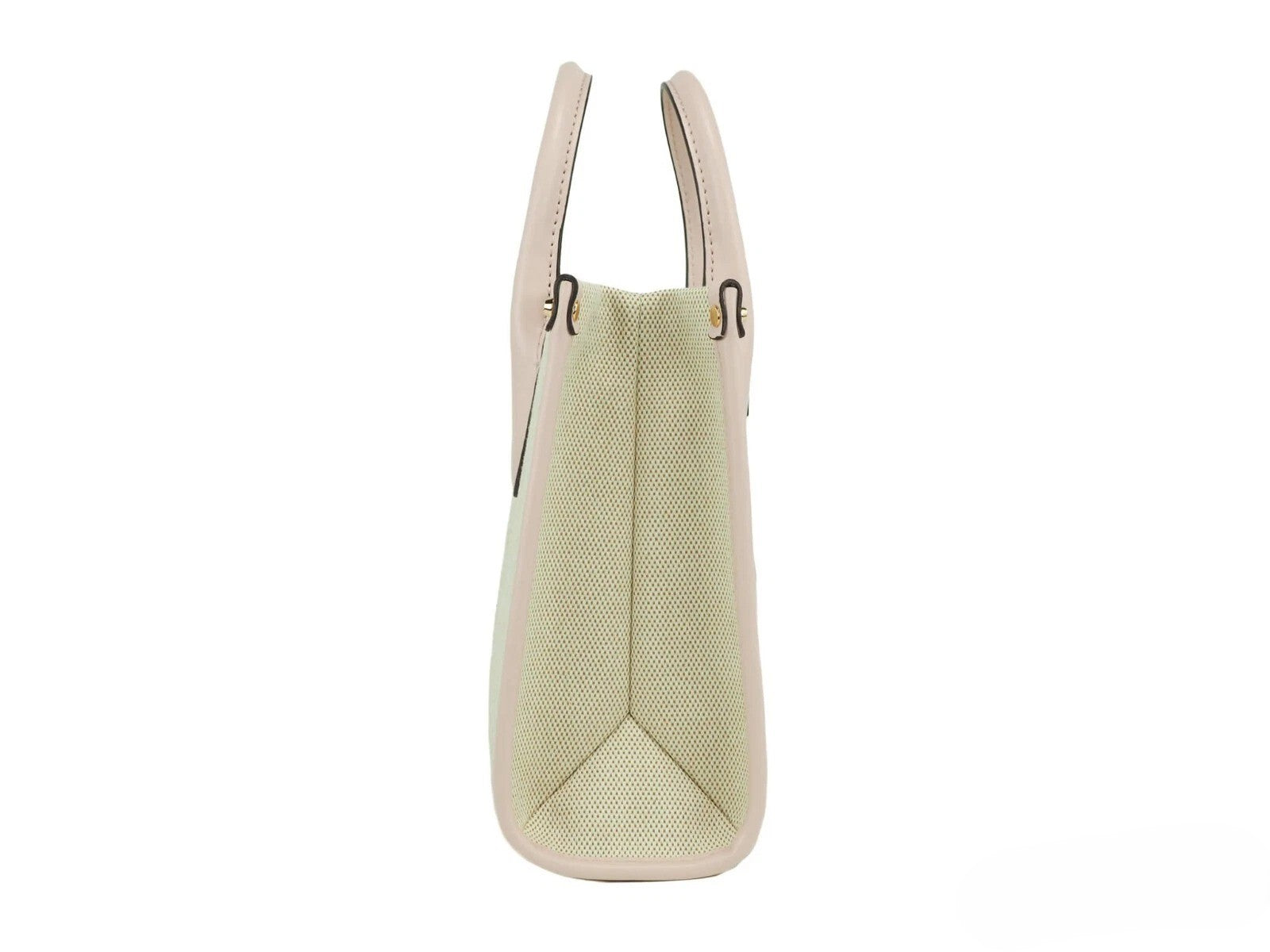 Elevate your style with the Michael Kors Mirella Small Powder Blush Canvas Shopper, a blend of exquisite craftsmanship and timeless elegance for the discerning individual.