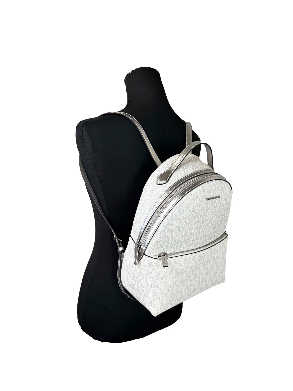 Discover the Michael Kors Sheila Medium PVC Backpack, a masterpiece of sophisticated craftsmanship that embodies luxury and elegance for the discerning individual.