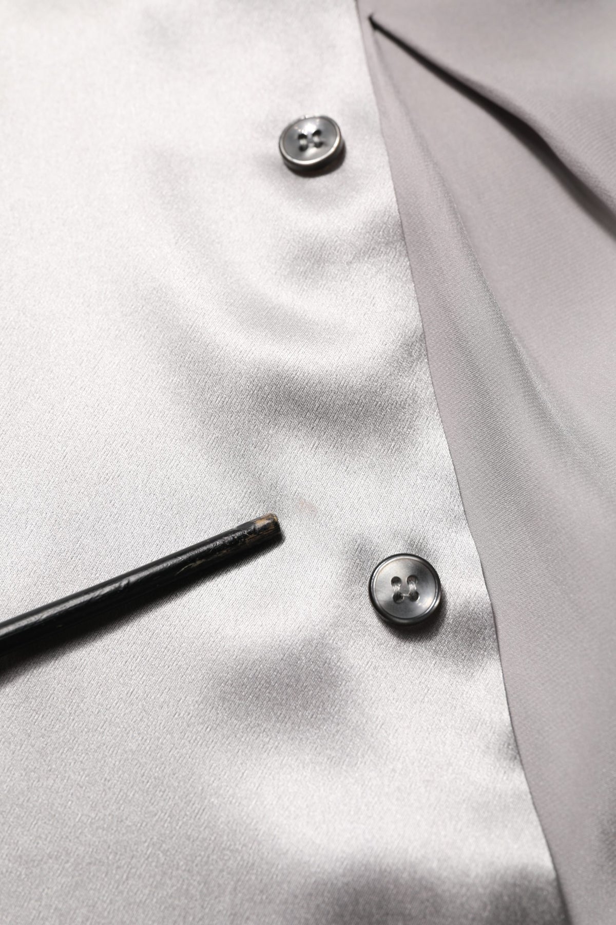 Dolce & Gabbana Metallic Grey Silk Dress Shirt, Timeless Elegance