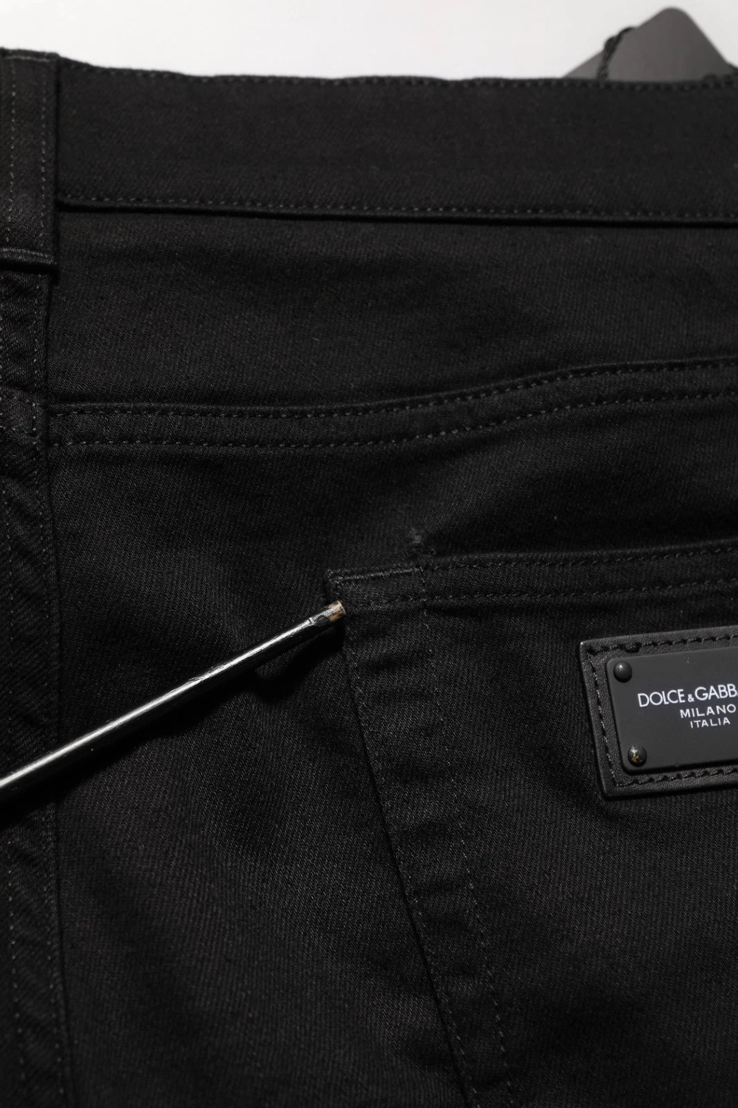 Dolce & Gabbana Black Skinny Jeans - Artisanal Luxury Denim