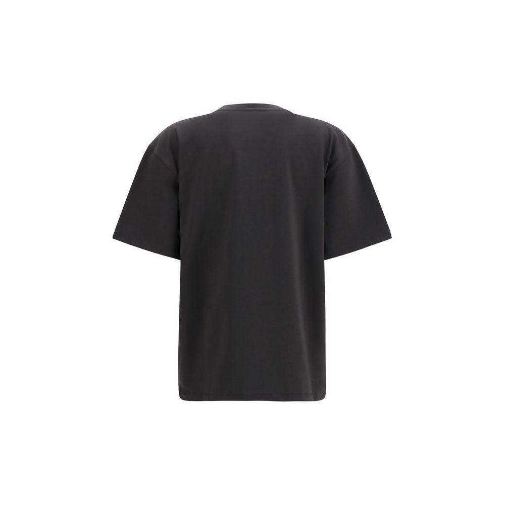Ganni Black Cotton T-Shirt - Elevate Your Everyday Elegance