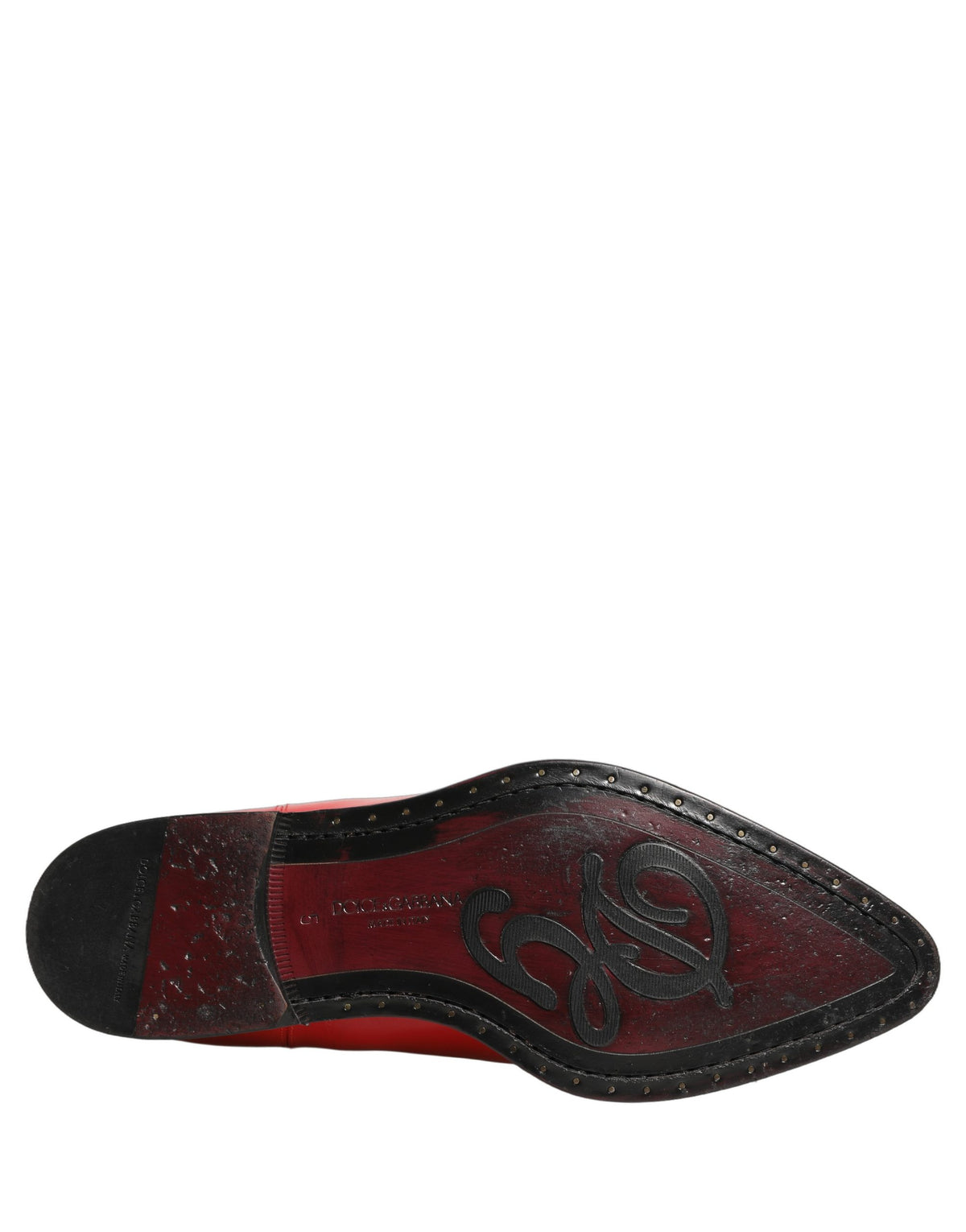 Dolce & Gabbana Red Embellished Chelsea Ankle Boots - Luxurious Elegance
