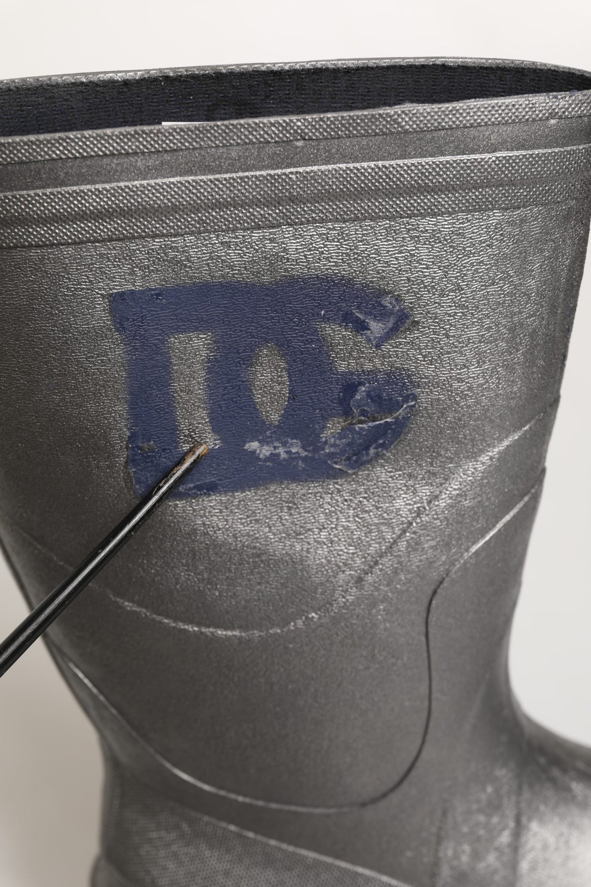 Dolce & Gabbana Metallic Silver Rain Boots - Luxe Couture Elegance