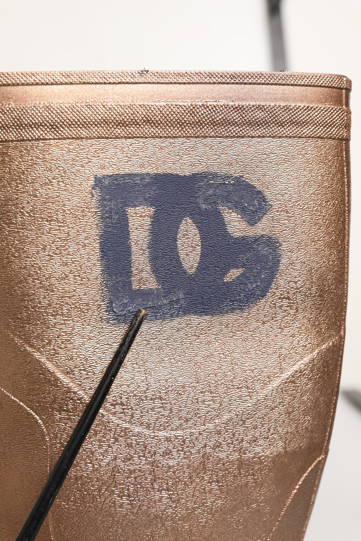 Dolce & Gabbana Rose Gold Rain Boots - Luxury Designer Footwear
