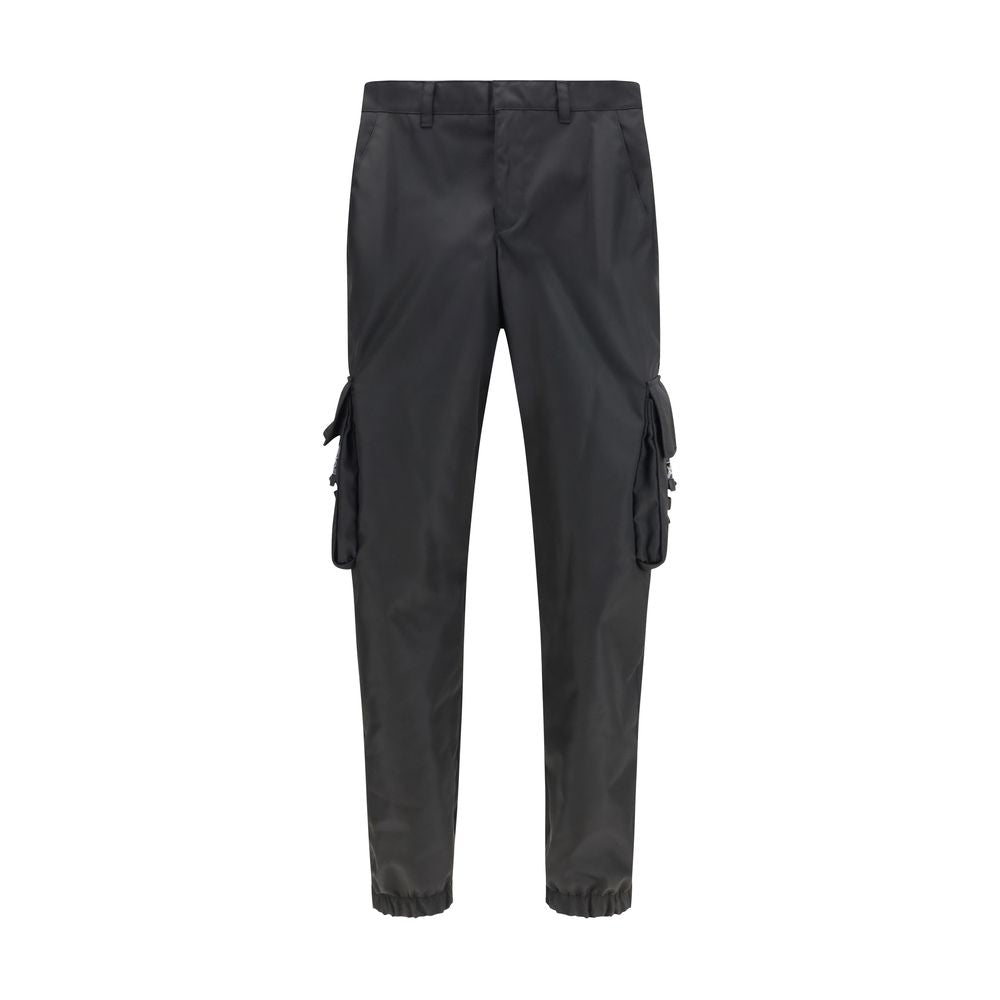 Elevate your style with Prada's Re-Nylon Cargo Pants, crafted from premium polyamide, merging utility and elegance for the discerning individual.