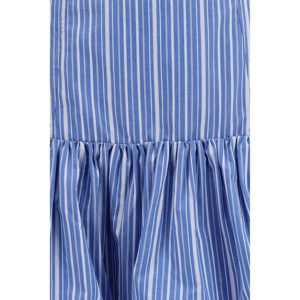Ganni Blue Cotton Mini Skirt - Effortlessly Chic Elegance