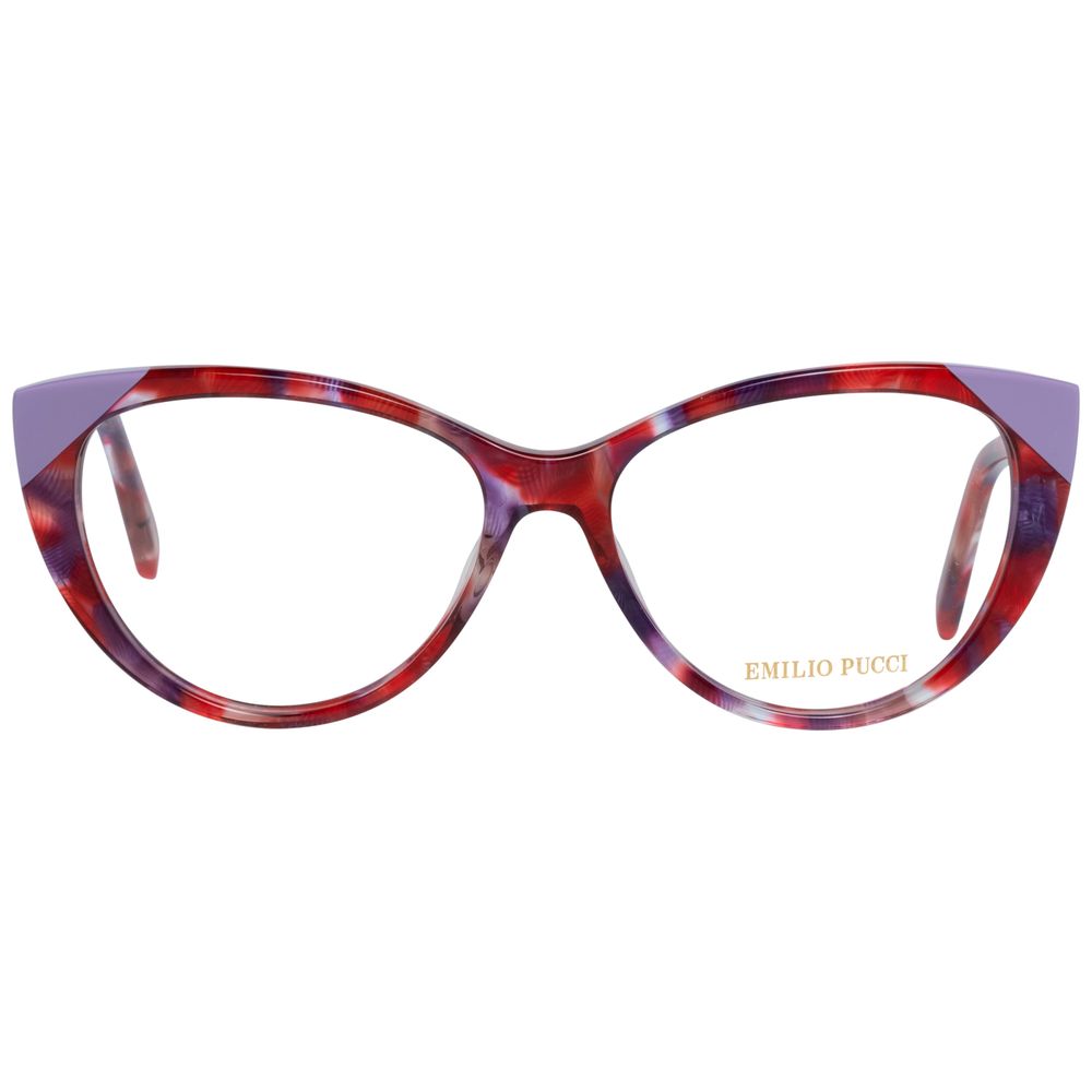 Embrace the allure of Emilio Pucci's purple plastic glasses, where exquisite craftsmanship meets bold elegance, perfect for the discerning individual seeking timeless luxury.
