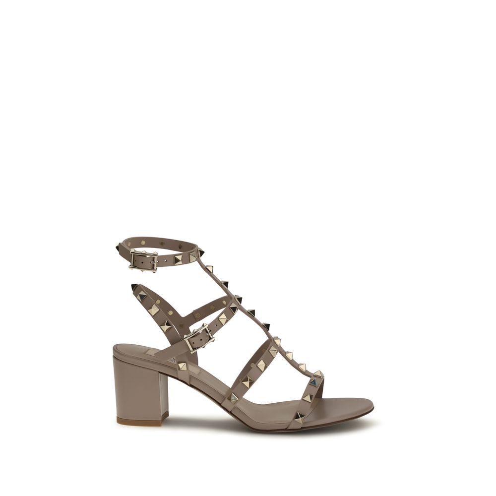 Valentino Garavani Beige Calf Leather Sandals - Artisanal Luxury