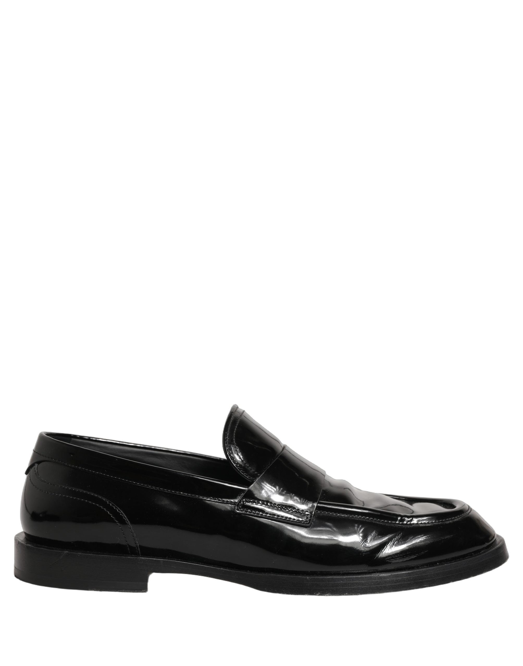 Dolce & Gabbana Black Leather Dress Loafers, Artisanal Luxury