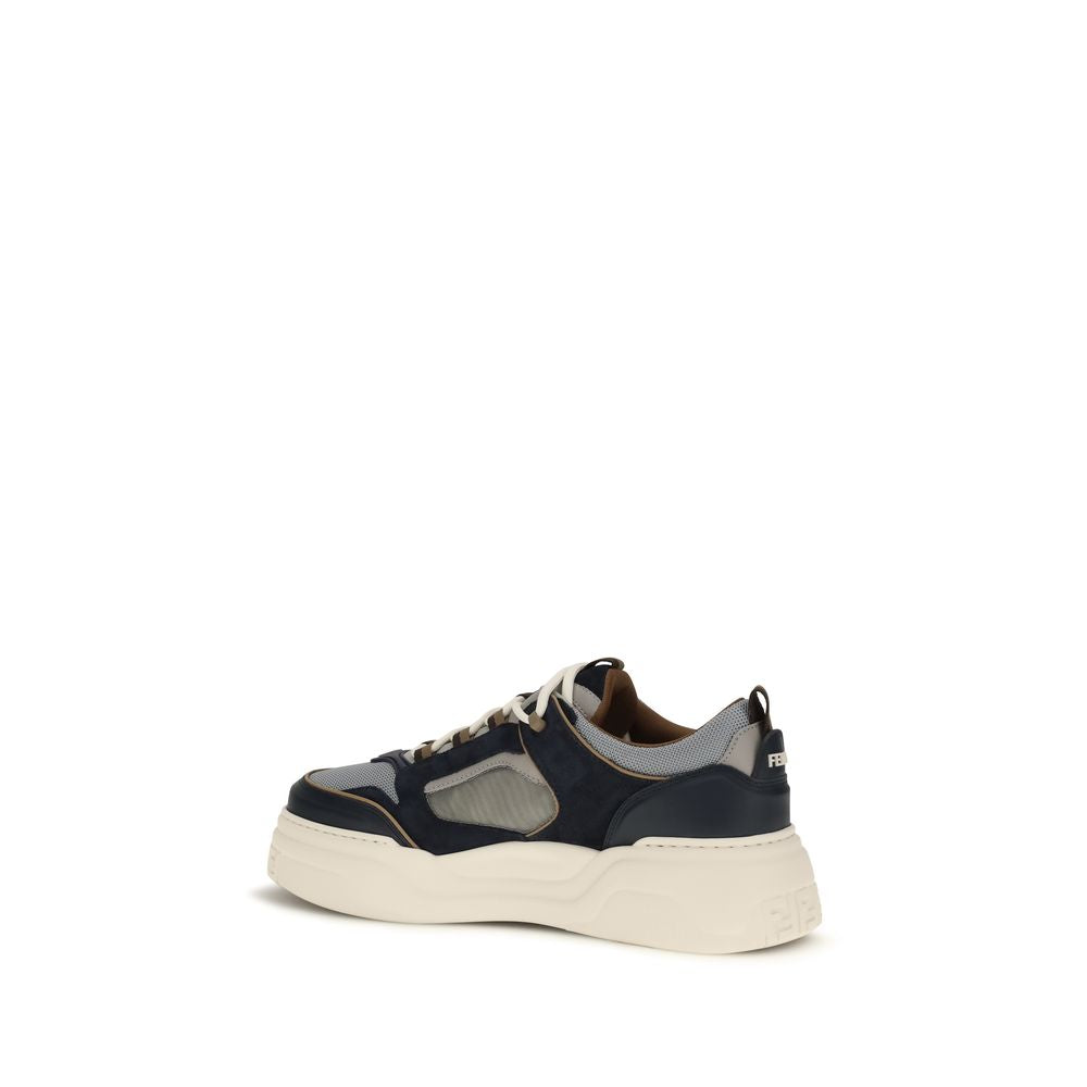 Elevate your style with Fendi's Multicolor Calf Leather Bos Taurus Athletic Sneakers, where exquisite craftsmanship meets luxurious comfort for the discerning individual.