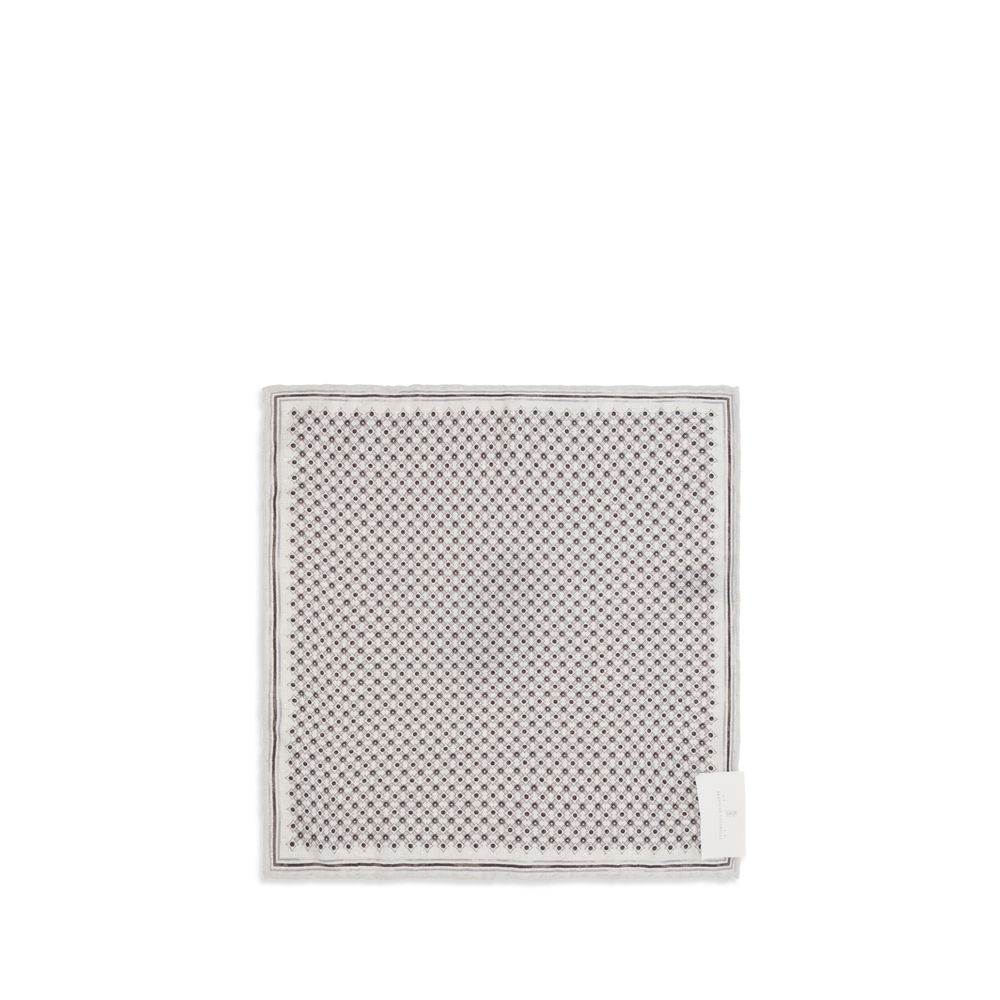 Brunello Cucinelli Gray Silk Scarf – Artisanal Luxury Accessory
