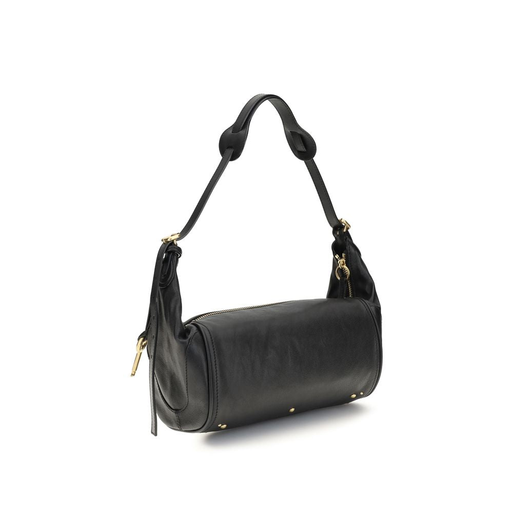 Chloé Black Calf Leather Bos Taurus Shoulder Bag, artisanal luxury