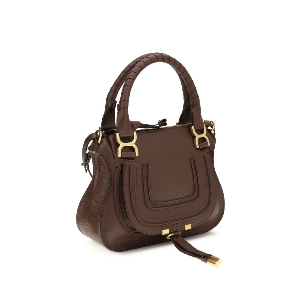 Chloé Brown Calf Leather Bos Taurus Shoulder Bag, Designer Luxe