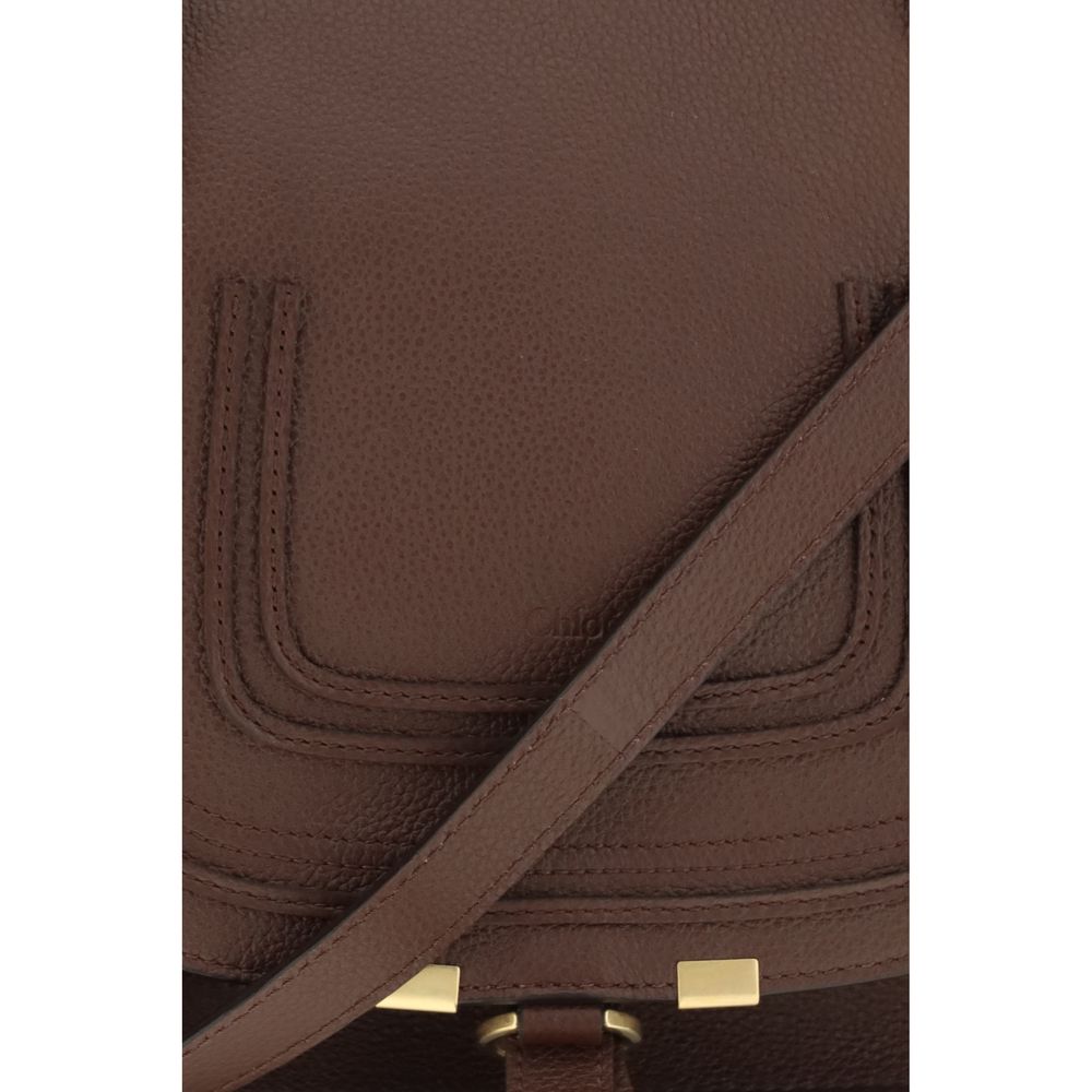 Chloé Brown Calf Leather Bos Taurus Shoulder Bag, Designer Luxury
