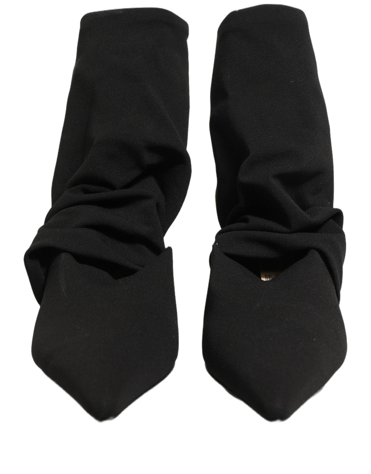Dolce & Gabbana Black Stretch Socks Heels Ankle Boots - Luxury Footwear
