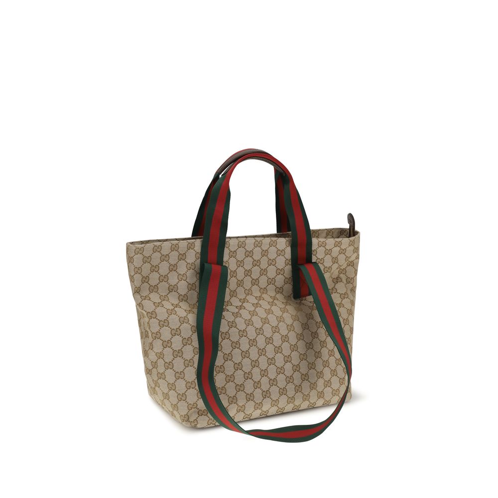Gucci Beige Fabric Shoulder Bag | Designer Luxury Tote