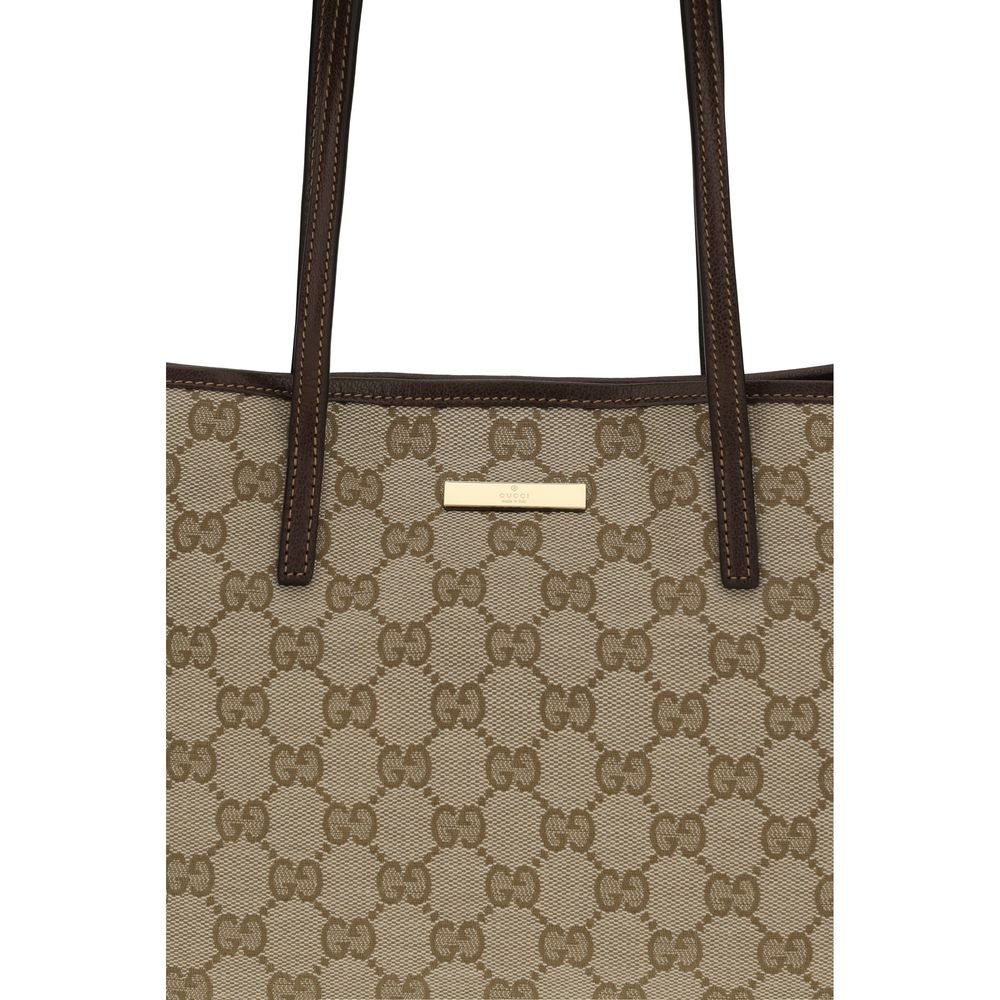 Gucci Beige Fabric Handbag - Artisanal Luxury Tote Elegance