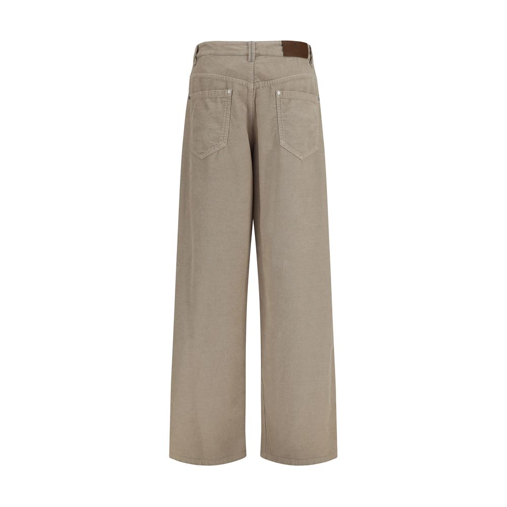 Brunello Cucinelli Beige Cotton Casual Pants – Timeless Luxury