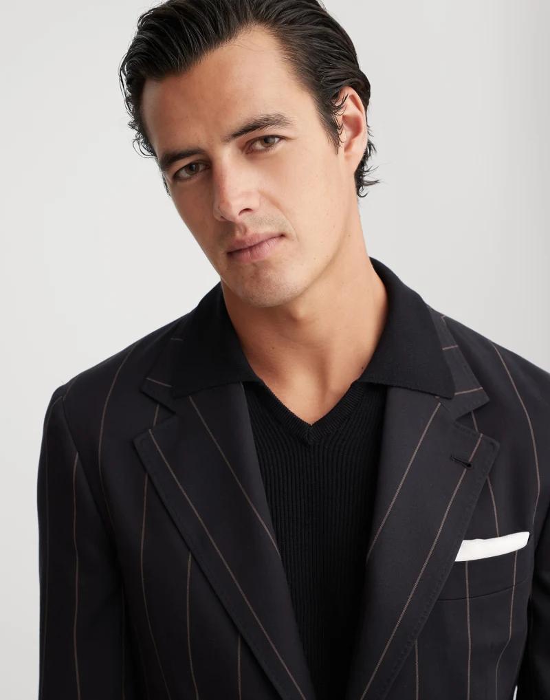 Brunello Cucinelli Bicolor Wool Blazer
