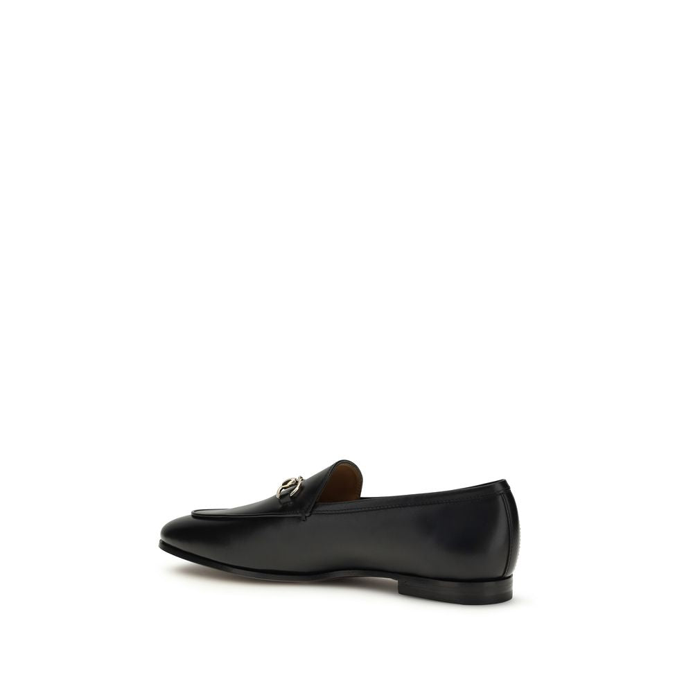 Gucci Black Calf Leather Loafers - Artisanal Luxury Footwear