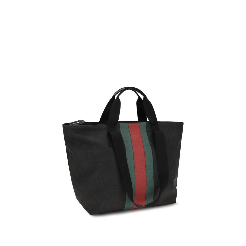 Gucci Black Fabric Shoulder Bag | Artisanal Luxury Design