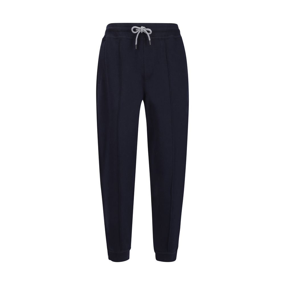 Brunello Cucinelli Blue Cotton Joggers - Designer Luxury Comfort