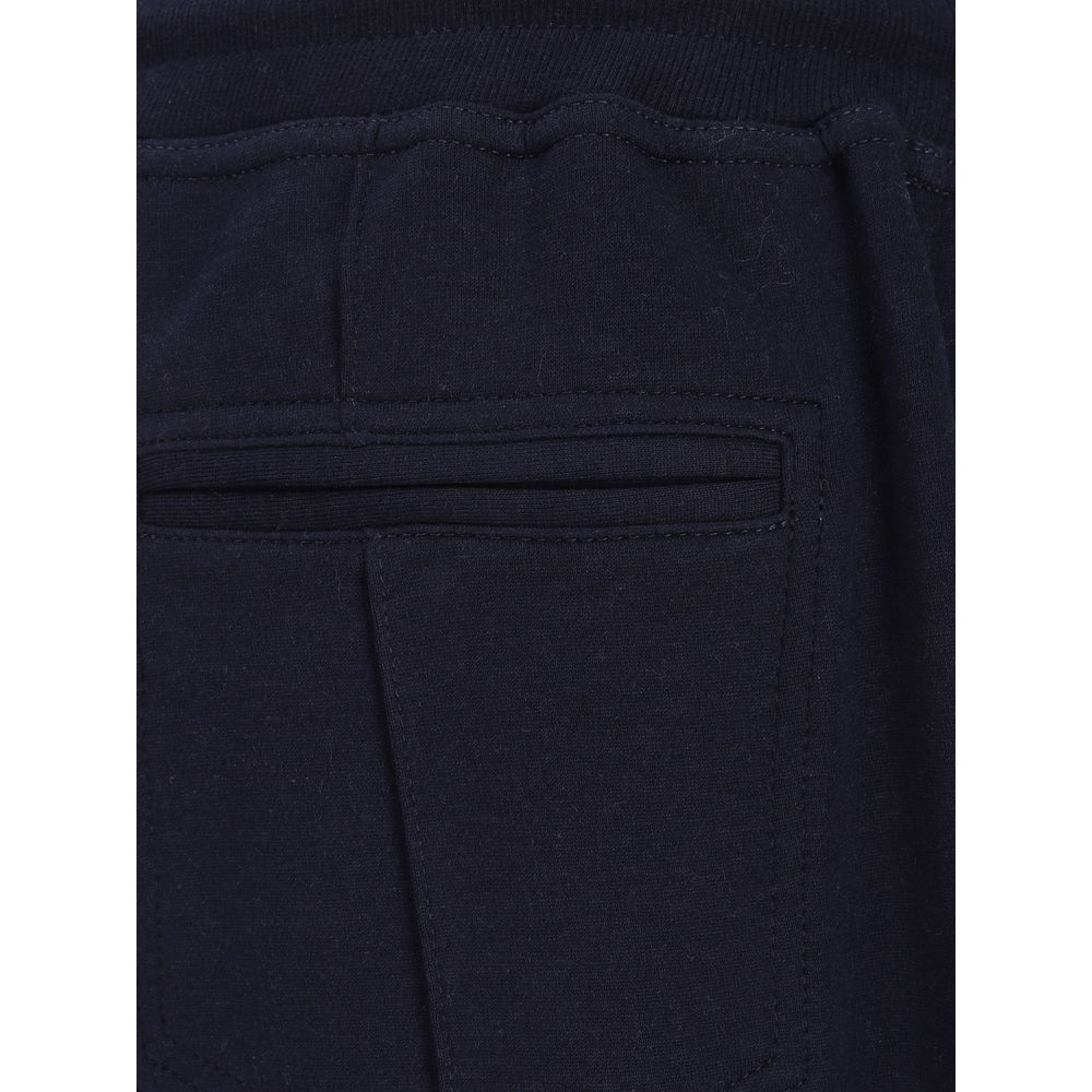Brunello Cucinelli Blue Cotton Joggers – Designer Luxury Comfort