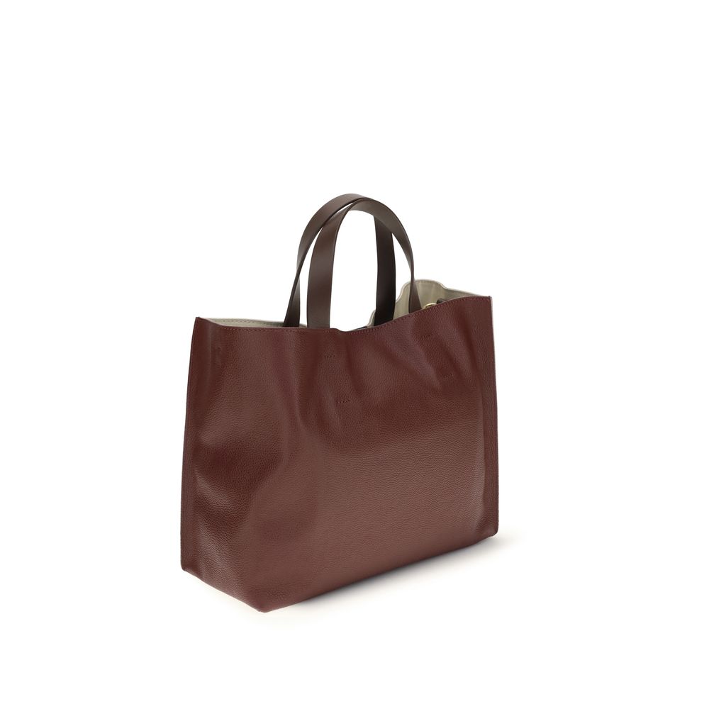 Elevate your style with the Marni Beige Calf Leather Bos Taurus Shoulder Bag, a timeless blend of artisanal luxury and minimalist elegance, perfect for discerning tastes.