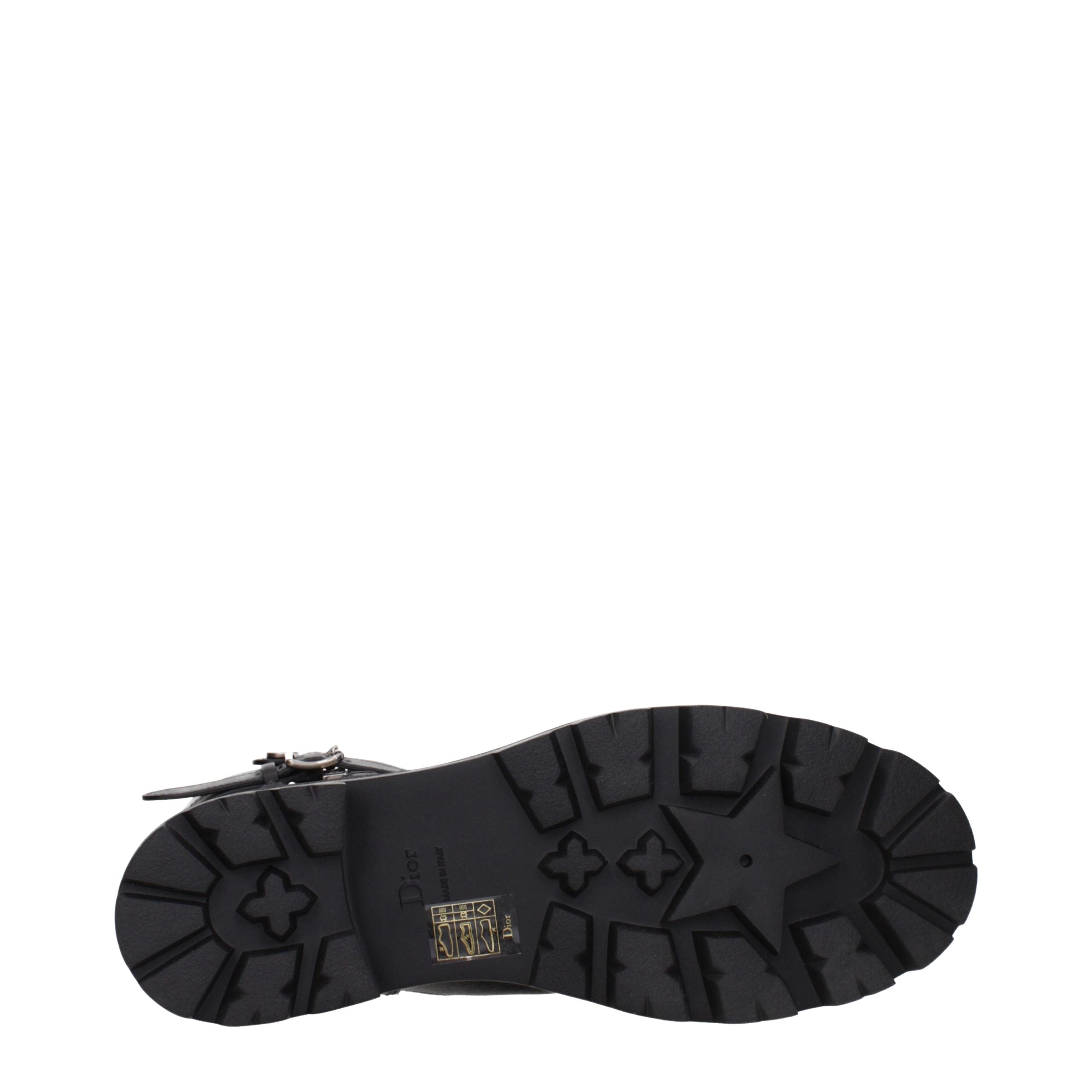 Christian Dior Black Leather Ankle Boots | Artisanal Luxury