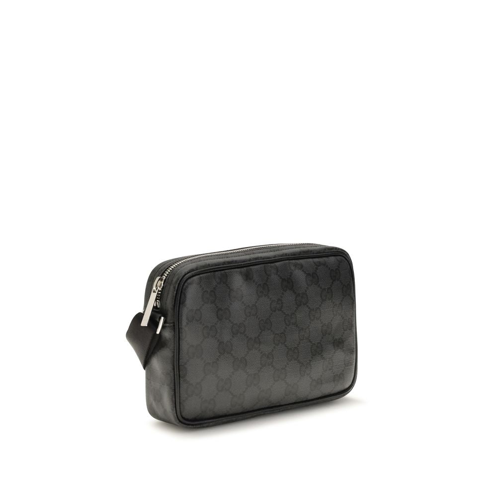 Gucci Black Fabric Shoulder Bag - Artisanal Luxury Accessory