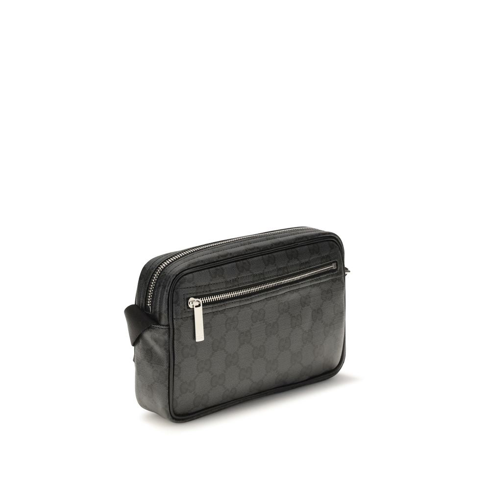 Gucci Black Fabric Shoulder Bag - Artisanal Luxury Accessory