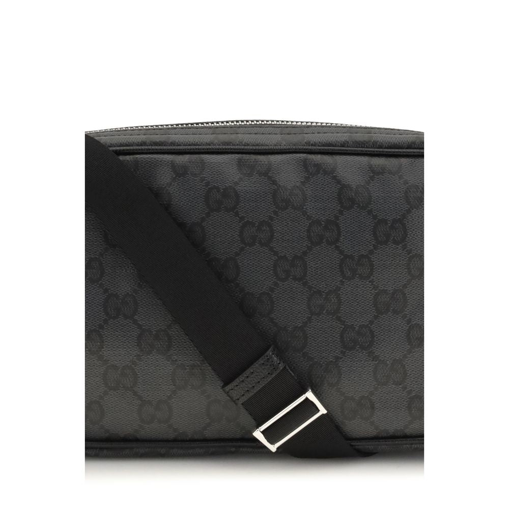 Gucci Black Fabric Shoulder Bag - Artisanal Luxury Accessory