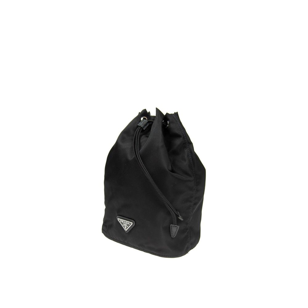 Elevate your style with the Prada Black Nylon Handbag, a luxurious blend of exquisite craftsmanship and timeless design, perfect for the discerning individual.