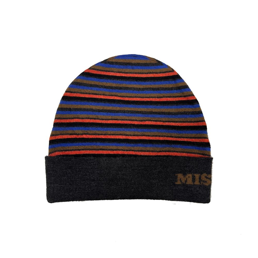 Missoni Gray Wool Beanie | Artisanal Luxury Accessory