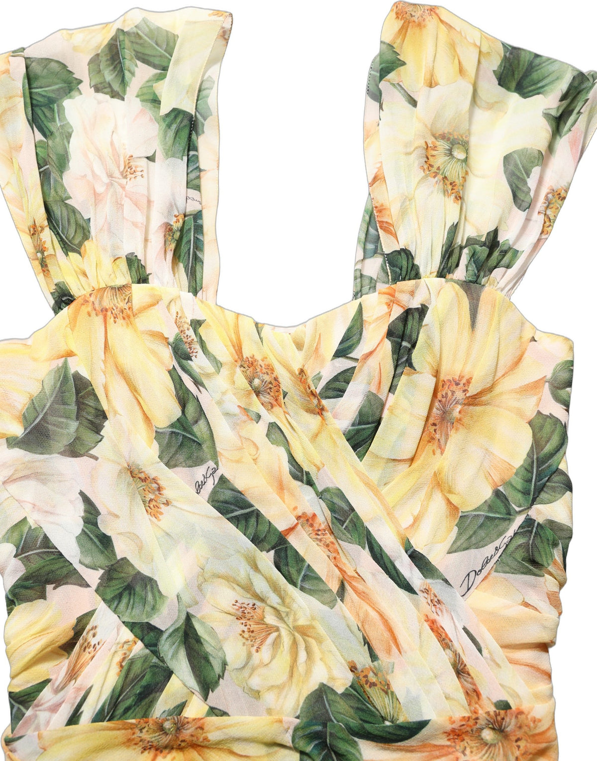 Dolce & Gabbana Silk Pleated Maxi Dress - Timeless Luxury Elegance