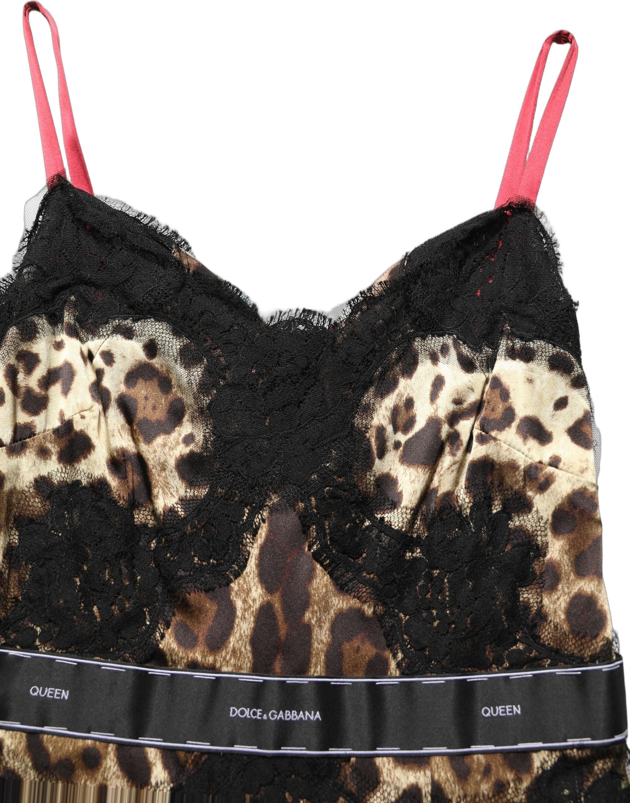 Discover the Dolce & Gabbana Multicolor Floral Leopard Silk Lace Trim Mini Dress, a masterpiece of Italian craftsmanship that embodies luxury and allure for every occasion.