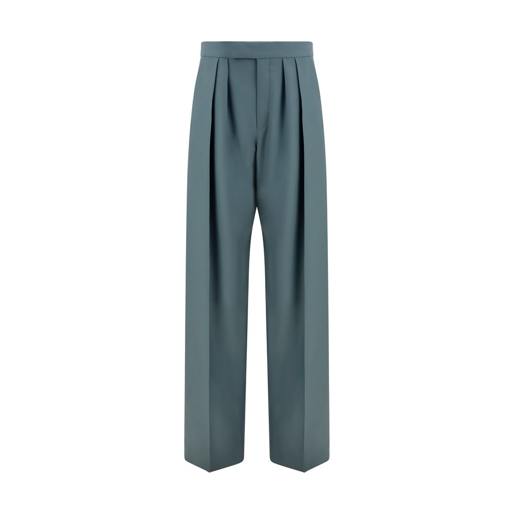Chloé Bicolor Wool Dress Pants - Designer Tailored Elegance