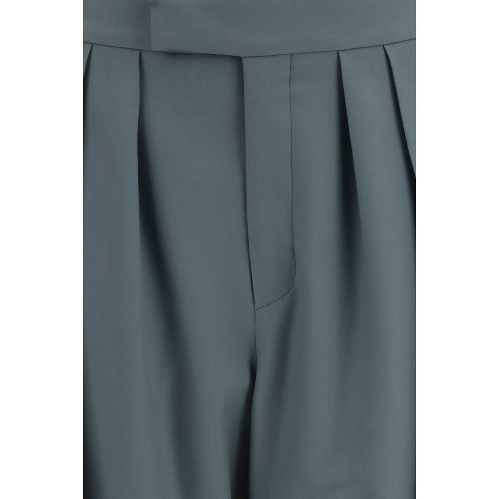 Chloé Bicolor Wool Dress Pants – Designer Tailored Elegance