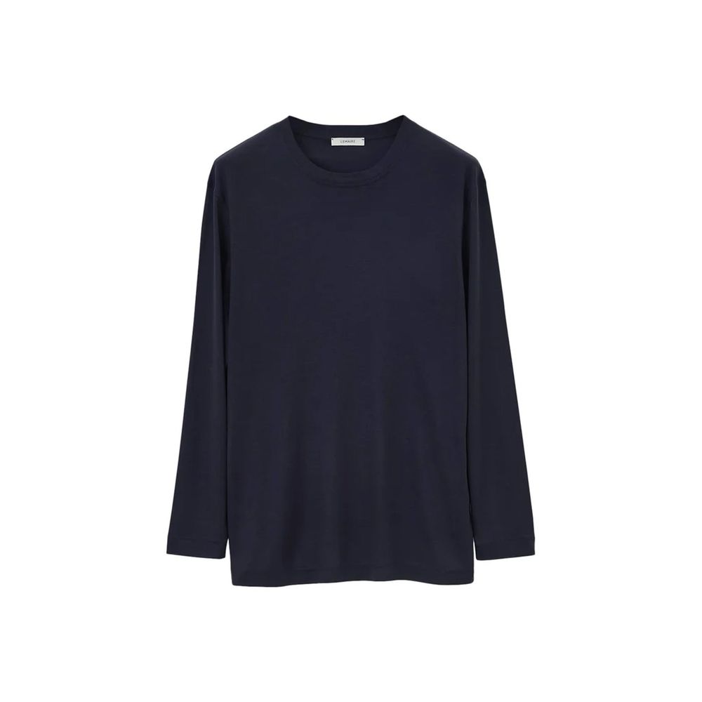 Elevate your wardrobe with the Lemaire Black Silk T-Shirt, a luxurious blend of 100% silk and artisanal craftsmanship, embodying sophistication for the discerning individual.