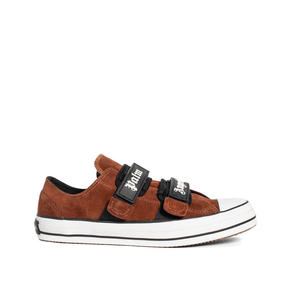 Experience the exquisite Palm Angels Brown Calfskin Low Top Sneakers, where artisanal luxury meets timeless design, elevating your style with unparalleled sophistication.