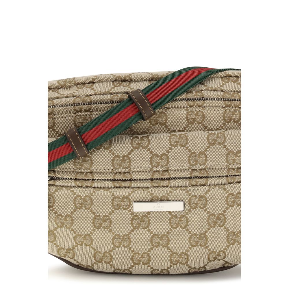 Gucci Beige Fabric Shoulder Bag | Artisanal Luxury Accessory