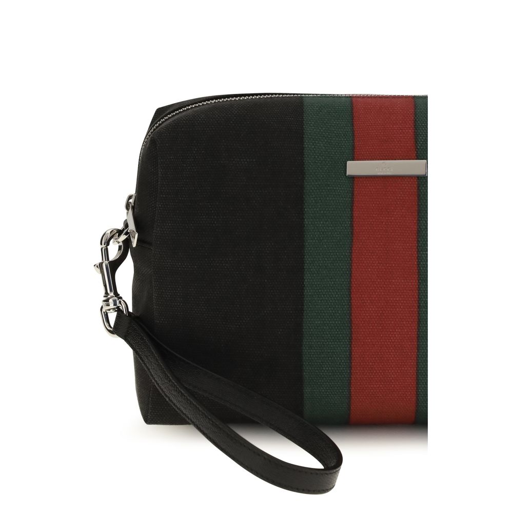 Gucci Black Fabric Shoulder Bag - Artisanal Luxury Accessory
