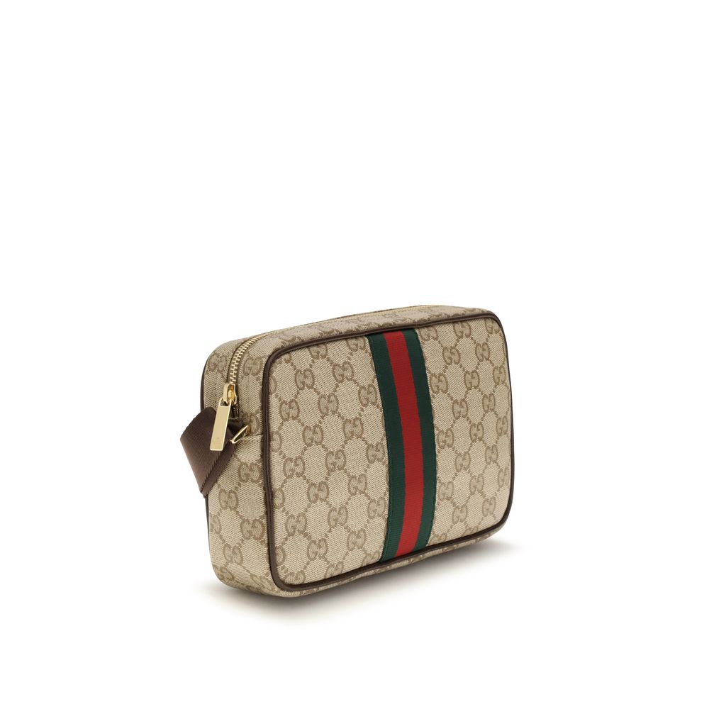 Gucci Beige Fabric Shoulder Bag | Artisanal Luxury Accessory