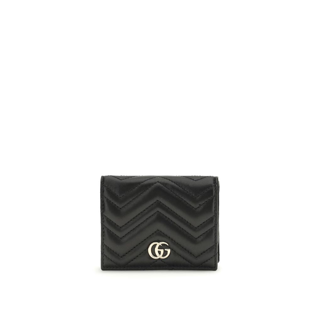 Gucci Black GG Marmont Wallet - Artisanal Luxury Accessory